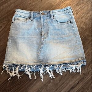Hidden Denim Skirt Distressed - Size Medium